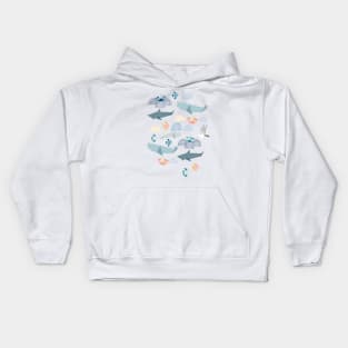 Marine Origami Animals Kids Hoodie